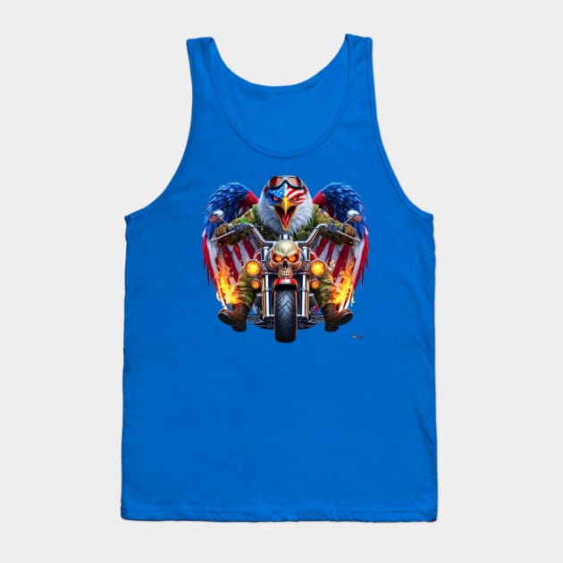 Patriotic Eagle Rider Tank Top by Darn Doggie Club by focusln